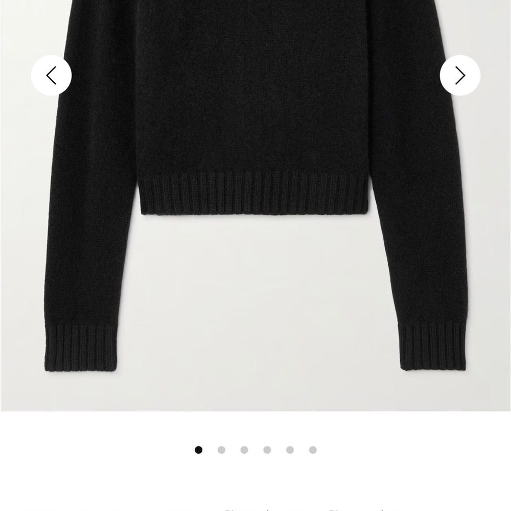 The Elder Statesman marine blue cashmereCrew Neck Sweater
